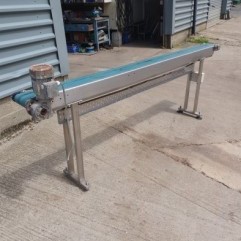 Stainless Steel Framed Flat Belt Conveyor
