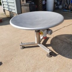 Lazy-Susan-1200-dia-stainless-steel-rotary-table-unused